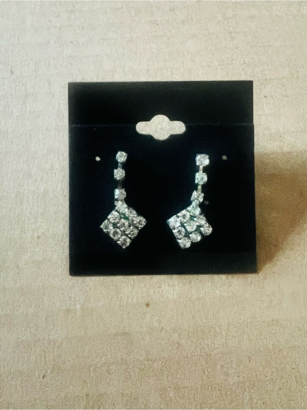 Assorted Clear Crystal Stud & Drop Earring Set - Silver Tone, 11 Pairs - Picture 7 of 11